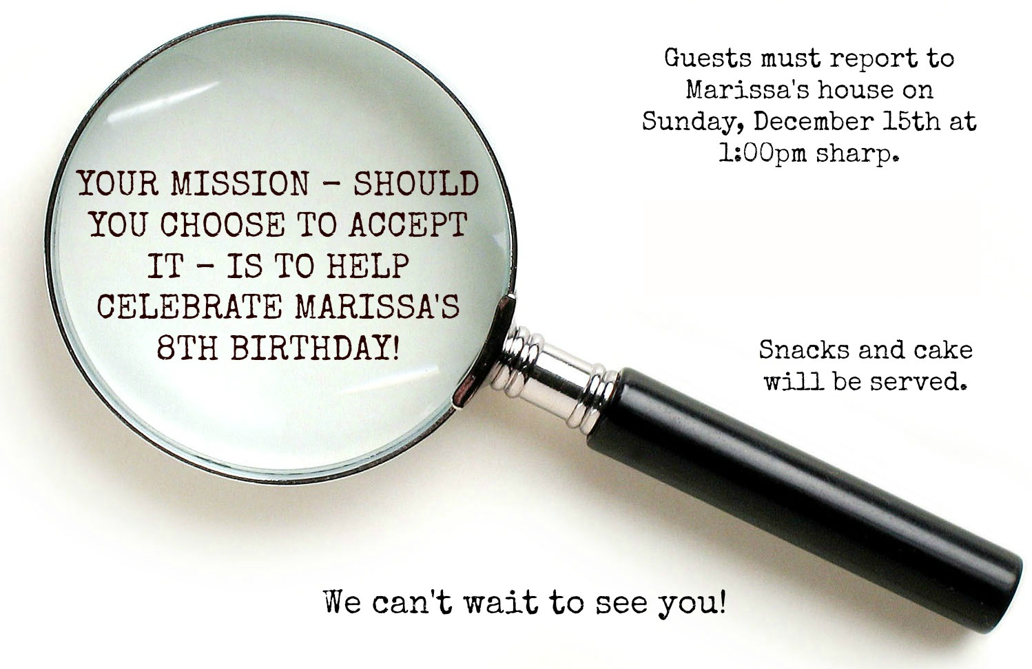mystery party invite